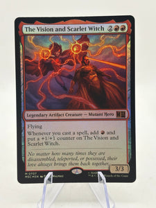 Magic The Gathering Marvel - The Vision and Scarlet Witch M 0707 MSC* Foil