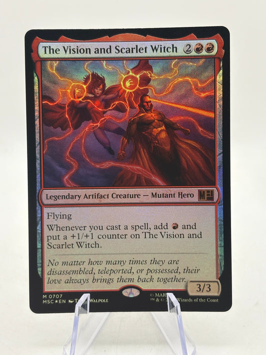 Magic The Gathering Marvel - The Vision and Scarlet Witch M 0707 MSC* Foil FRENLY BRICKS - Open 7 Days