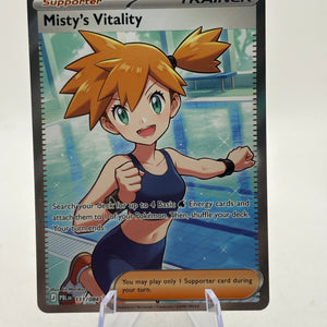 Pokemon TCG Pitch Black - Misty’s Vitality 111/084 Full Art NM FRENLY BRICKS - Open 7 Days