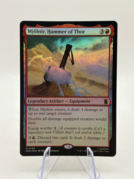 Mjolnir, Hammer of Thor Marvel Super Heroes Foil M0146 MTG FRENLY BRICKS - Open 7 Days