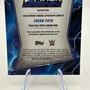 2026 Topps Chrome WWE - BBA-JAC Jacob Fatu Auto Silver FRENLY BRICKS - Open 7 Days