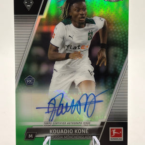 2021-22 Topps Chrome Bundesliga - Chrome Auto Kouadio Kone #BCA-KK Green Ref /99 FRENLY BRICKS - Open 7 Days