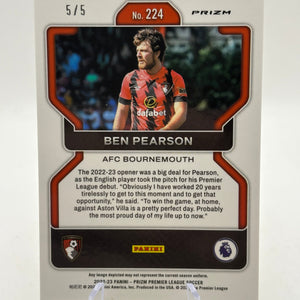 2022-23 Panini Prizm Soccer - Ben Pearson #224 Green Scope /5 FRENLY BRICKS - Open 7 Days