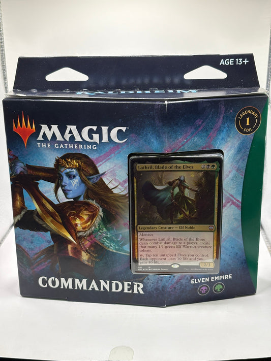 Magic The Gathering Commander Deck Elven Empire - Lathril, Blade of the Elves Sealed FRENLY BRICKS - Open 7 Days