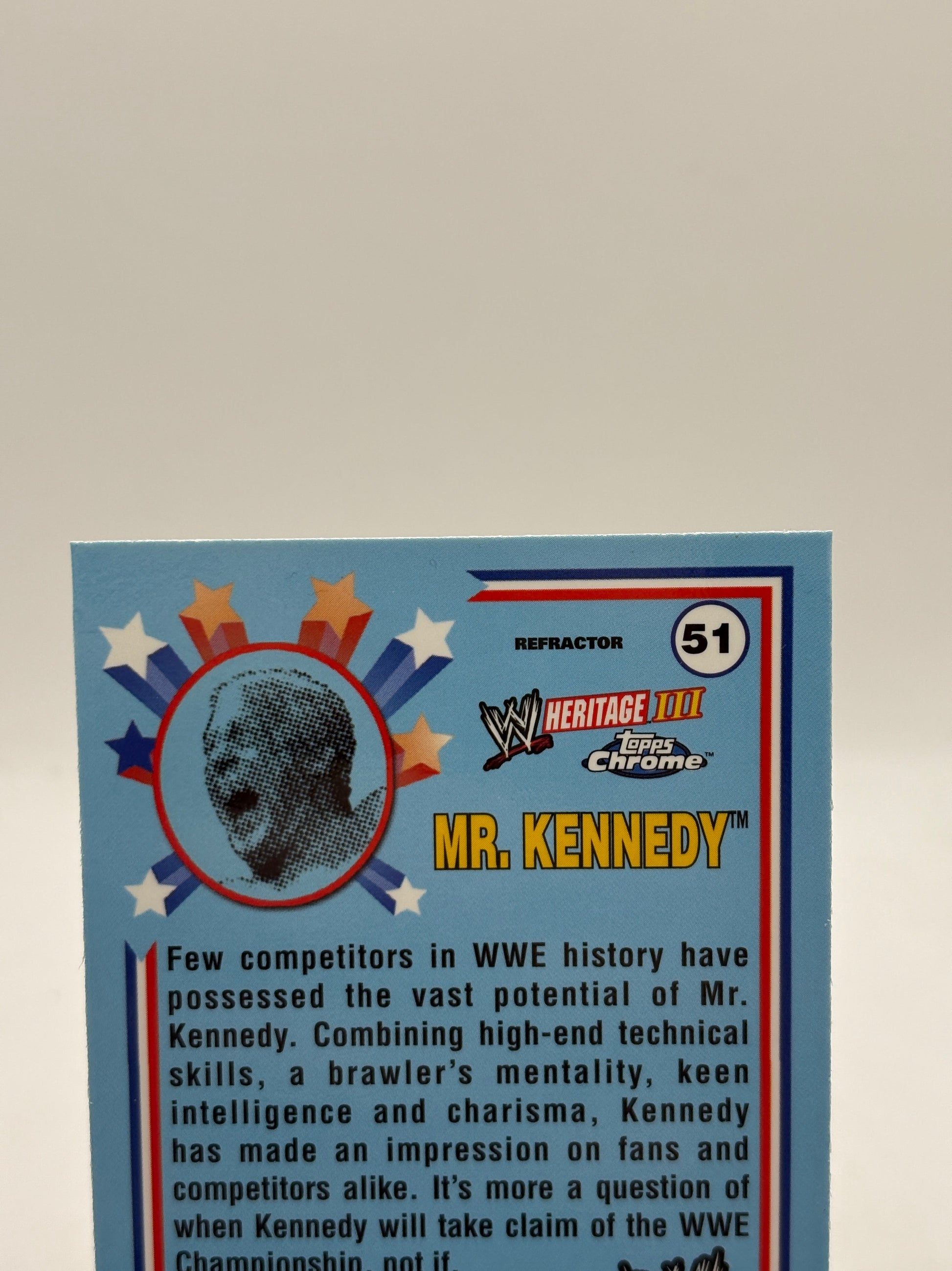Topps Chrome WWE Heritage 2008 #51 Mr. Kennedy Silver Refractor FRENLY BRICKS - Open 7 Days