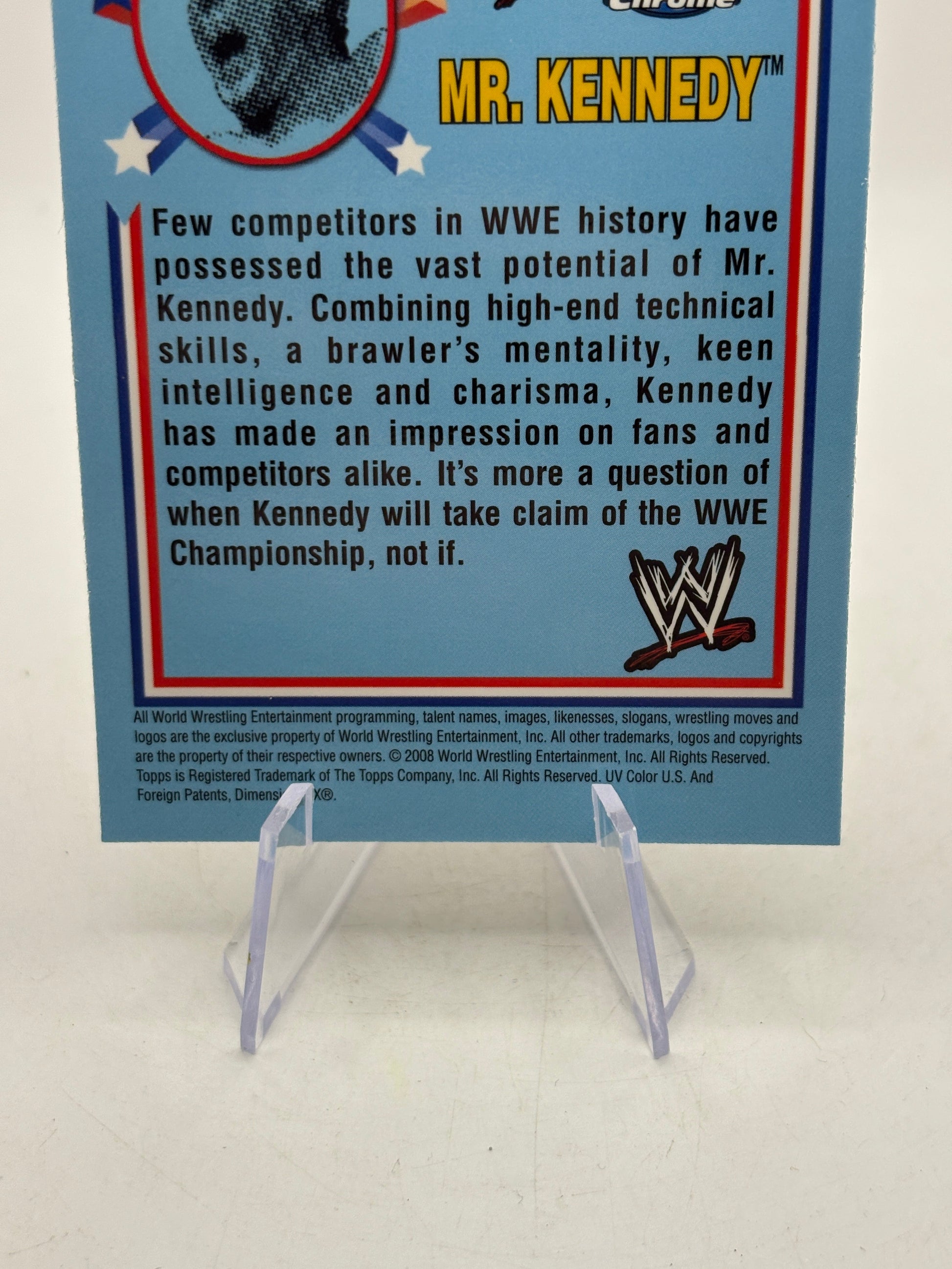 Topps Chrome WWE Heritage 2008 #51 Mr. Kennedy Silver Refractor FRENLY BRICKS - Open 7 Days