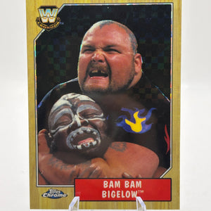 Topps Chrome WWE Heritage #80 Bam Bam Bigelow XFRACTOR FRENLY BRICKS - Open 7 Days
