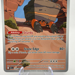 Pokemon TCG Black Bolt - Crustle #130/086 Art Rare NM FRENLY BRICKS - Open 7 Days