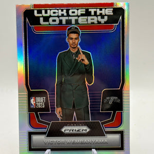 2023-24 Panini Prizm #7 Victor Wembanyama Silver Luck of the Lottery FRENLY BRICKS - Open 7 Days