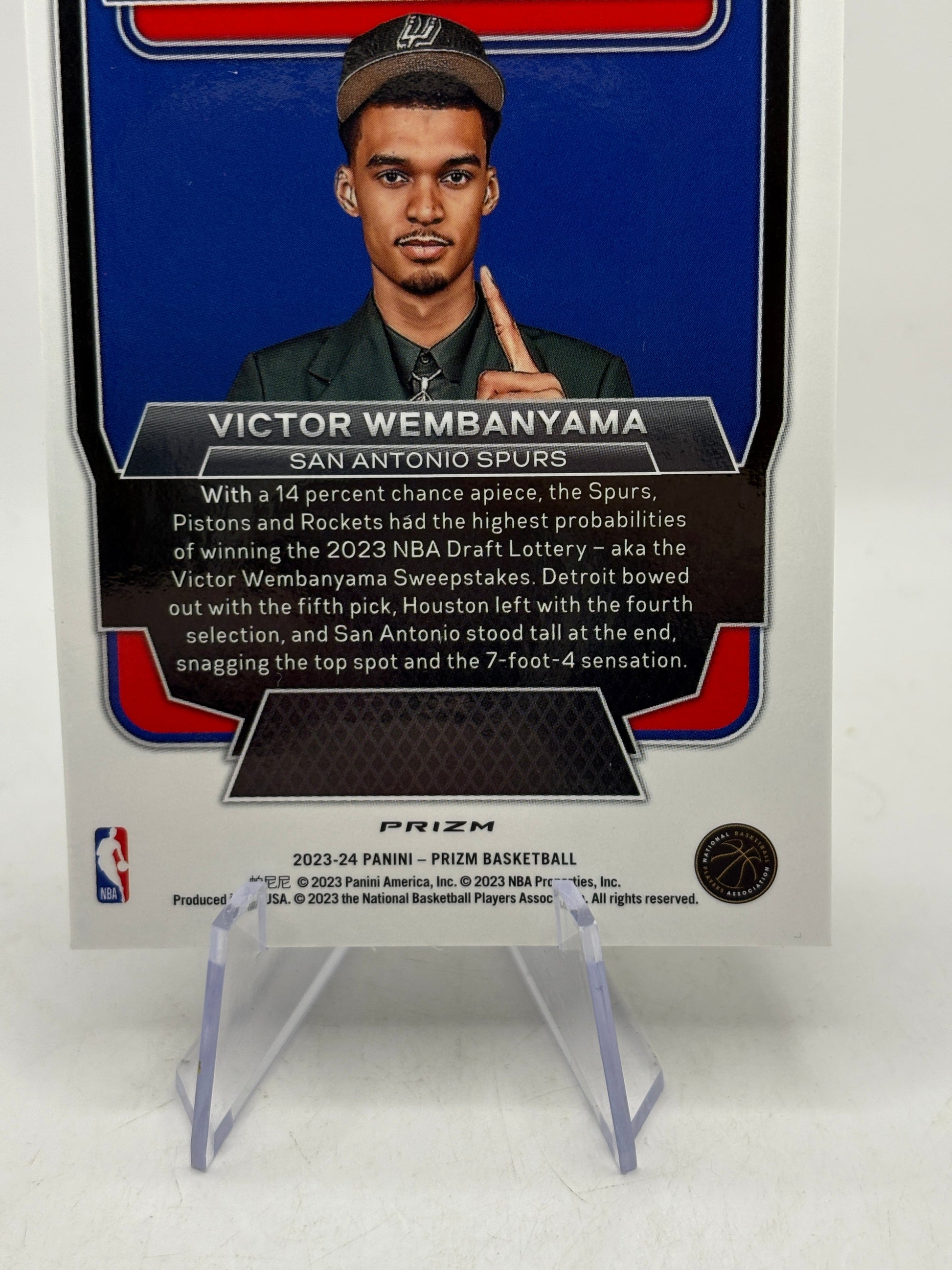 2023-24 Panini Prizm #7 Victor Wembanyama Silver Luck of the Lottery FRENLY BRICKS - Open 7 Days