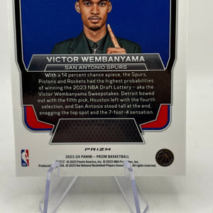 2023-24 Panini Prizm #7 Victor Wembanyama Silver Luck of the Lottery FRENLY BRICKS - Open 7 Days