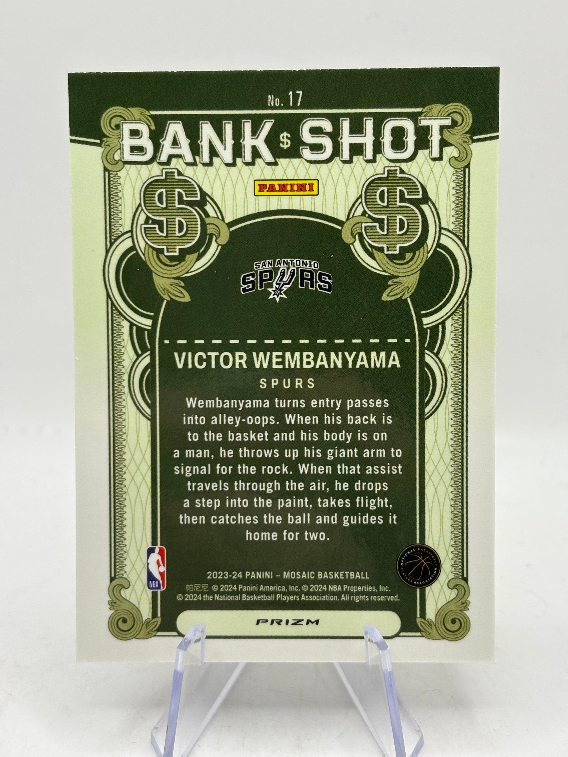 2023-24 Panini Mosaic Basketball - Victor Wembanyama Bank Shot Mosaic Silver FRENLY BRICKS - Open 7 Days