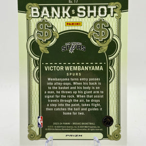 2023-24 Panini Mosaic Basketball - Victor Wembanyama Bank Shot Mosaic Silver FRENLY BRICKS - Open 7 Days