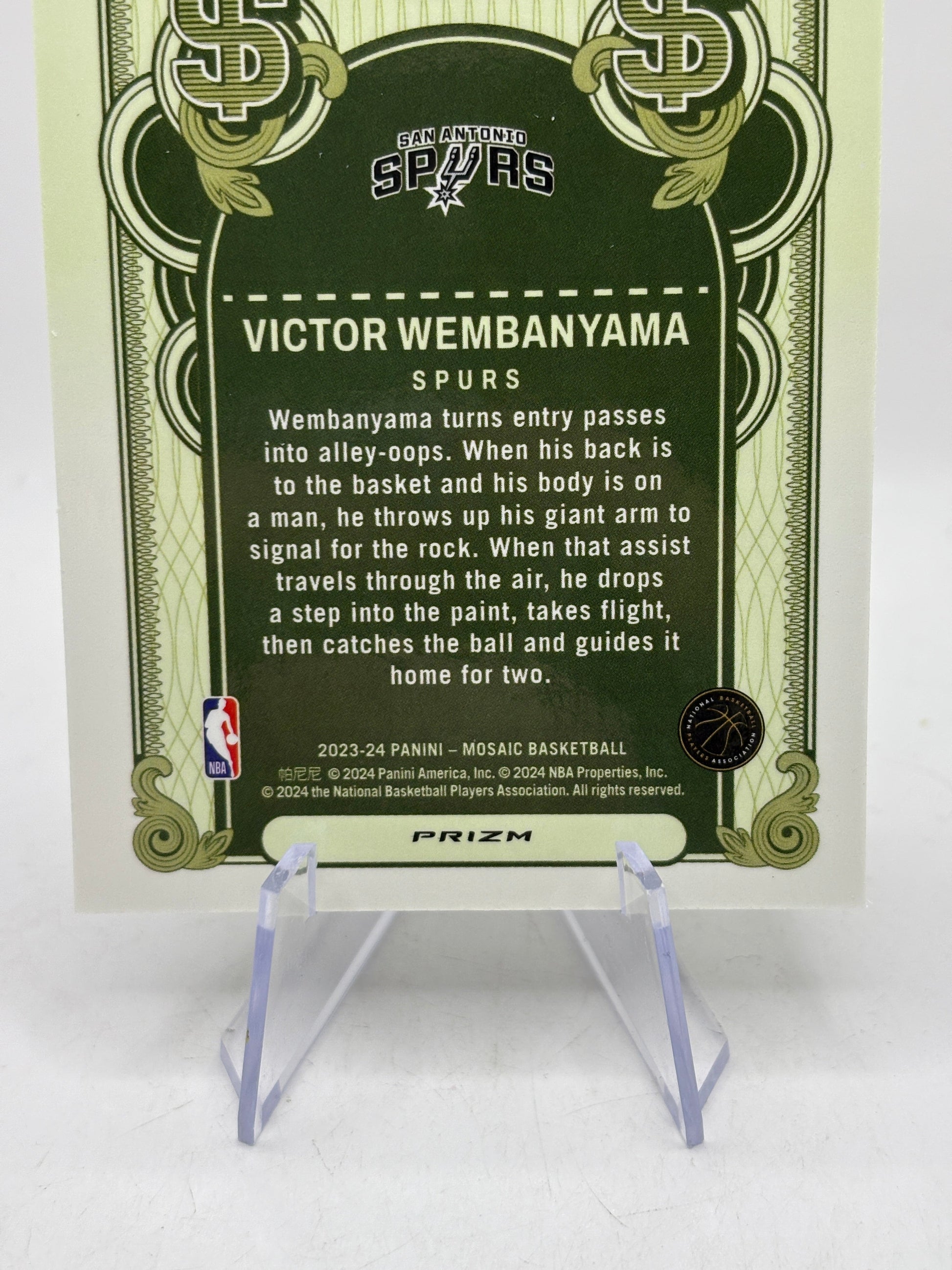 2023-24 Panini Mosaic Basketball - Victor Wembanyama Bank Shot Mosaic Silver FRENLY BRICKS - Open 7 Days