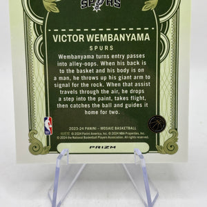 2023-24 Panini Mosaic Basketball - Victor Wembanyama Bank Shot Mosaic Silver FRENLY BRICKS - Open 7 Days
