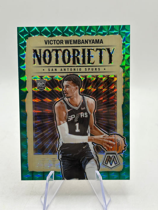 2023-24 Panini Mosaic - #5 Victor Wembanyama Notoriety Green Mosaic ROOKIE /75 FRENLY BRICKS - Open 7 Days