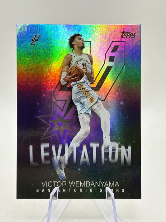 2025-26 Topps Basketball - #L-10 Victory Wembanyama Levitation Insert Silver FRENLY BRICKS - Open 7 Days