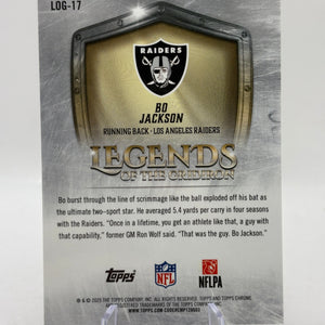 2025 Topps Chrome NFL - Legends Bo Jackson Gold /50 FRENLY BRICKS - Open 7 Days