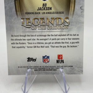 2025 Topps Chrome NFL - Legends Bo Jackson Gold /50 FRENLY BRICKS - Open 7 Days