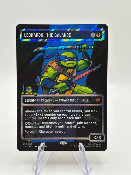 Magic The Gathering TMNT - Leonardo, The Balance M 0083 Foil FRENLY BRICKS - Open 7 Days