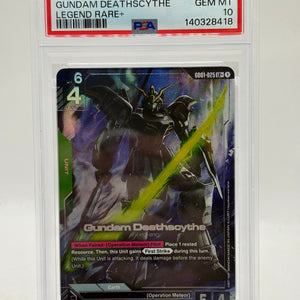 2025 Gundam TCG GD01 Gundam Deathscythe GD01-025+ PSA 10 FRENLY BRICKS - Open 7 Days