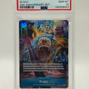 2025 One Piece 2nd Anniversary- Buggy OP09-051 R PSA 10 GEM MINT FRENLY BRICKS - Open 7 Days
