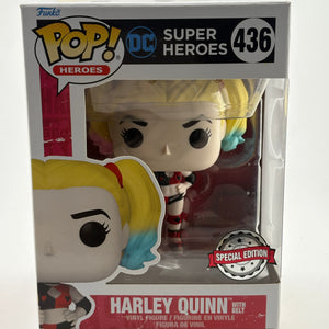 Funko POP! Heroes DC Super Heroes #436 Harley Quinn with Belt Special Edition FRENLY BRICKS - Open 7 Days