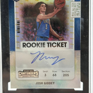 2021-22 Contenders Josh Giddey Rookie Ticket Auto 75th Anniversary SGC 9.5 Auto 10 FRENLY BRICKS - Open 7 Days