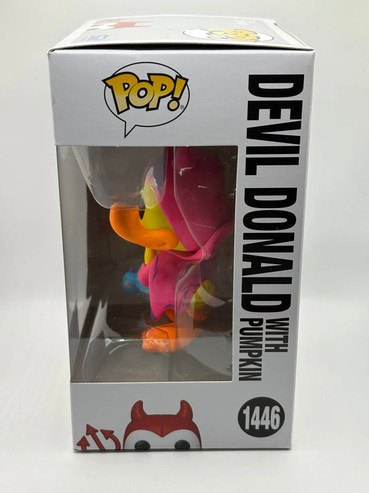 Funko POP! Mickey and Friends #1446 Devil Donald with Pumpkin Blacklight Chase FRENLY BRICKS - Open 7 Days