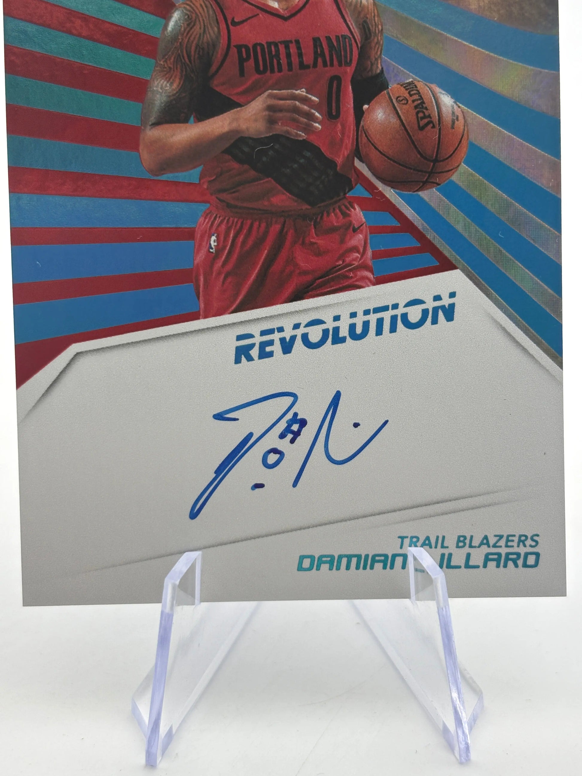 2018-19 Panini Revolution Basketball #AU-DLL Damian Lillard 15/25 Auto On Card FRENLY BRICKS - Open 7 Days