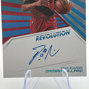2018-19 Panini Revolution Basketball #AU-DLL Damian Lillard 15/25 Auto On Card FRENLY BRICKS - Open 7 Days