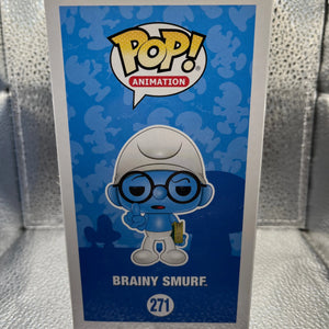 Funko POP Animation - The Smurfs - Brainy Smurf #271 FRENLY BRICKS - Open 7 Days