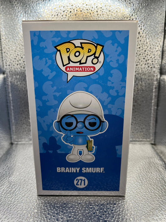 Funko POP Animation - The Smurfs - Brainy Smurf #271 FRENLY BRICKS - Open 7 Days