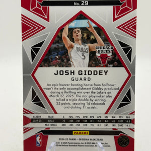 2024-25 Panini Obsidian #25 Josh Giddey (Incomplete) Rainbow Etch Set Numbered FRENLY BRICKS - Open 7 Days