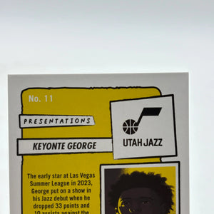 2023-24 Panini Hoops Basketball #11 Keyonte George Presentations Case Hit FRENLY BRICKS - Open 7 Days