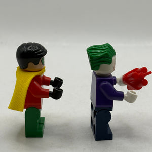 Lego DC Superheroes- The Joker SH005 & Robin Short Cape SH112 Minifigure FRENLY BRICKS - Open 7 Days