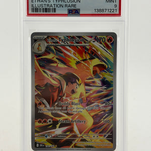 Pokemon TCG 2025 Destined Rivals - Ethans Typhlosion 190/182 IR PSA 9 FRENLY BRICKS - Open 7 Days