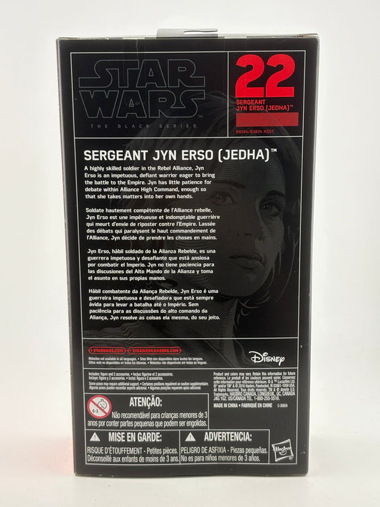 Star Wars The Black Series - Sergeant Jyn Erso (Jedha) Figure Sealed New FRENLY BRICKS - Open 7 Days
