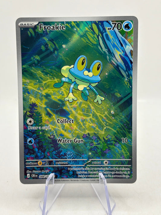 Pokemon TCG Chaos Rising - Froakie 088/086 Illustration Rare NM FRENLY BRICKS - Open 7 Days