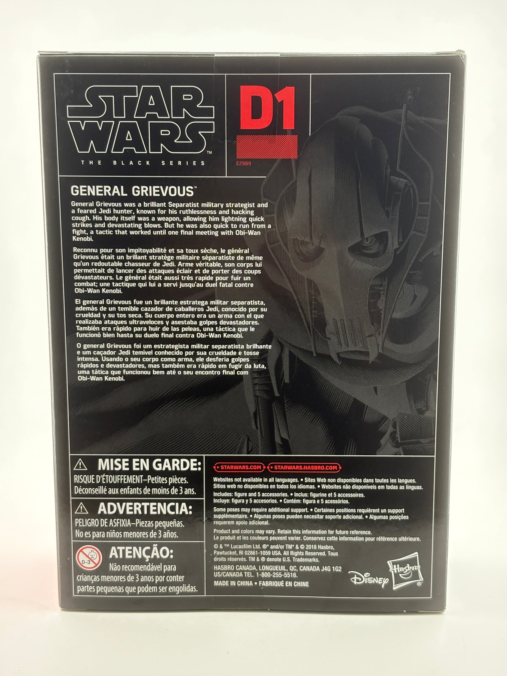 Star Wars The Black Series - General Grievous Figure Sealed & New FRENLY BRICKS - Open 7 Days