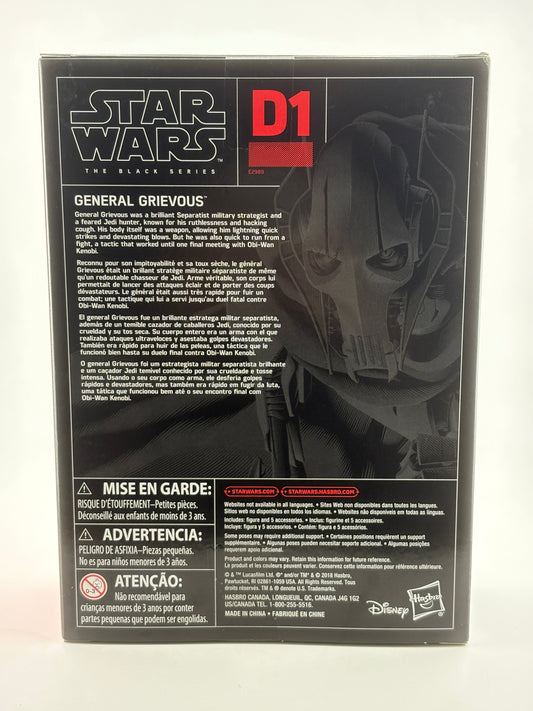 Star Wars The Black Series - General Grievous Figure Sealed & New FRENLY BRICKS - Open 7 Days