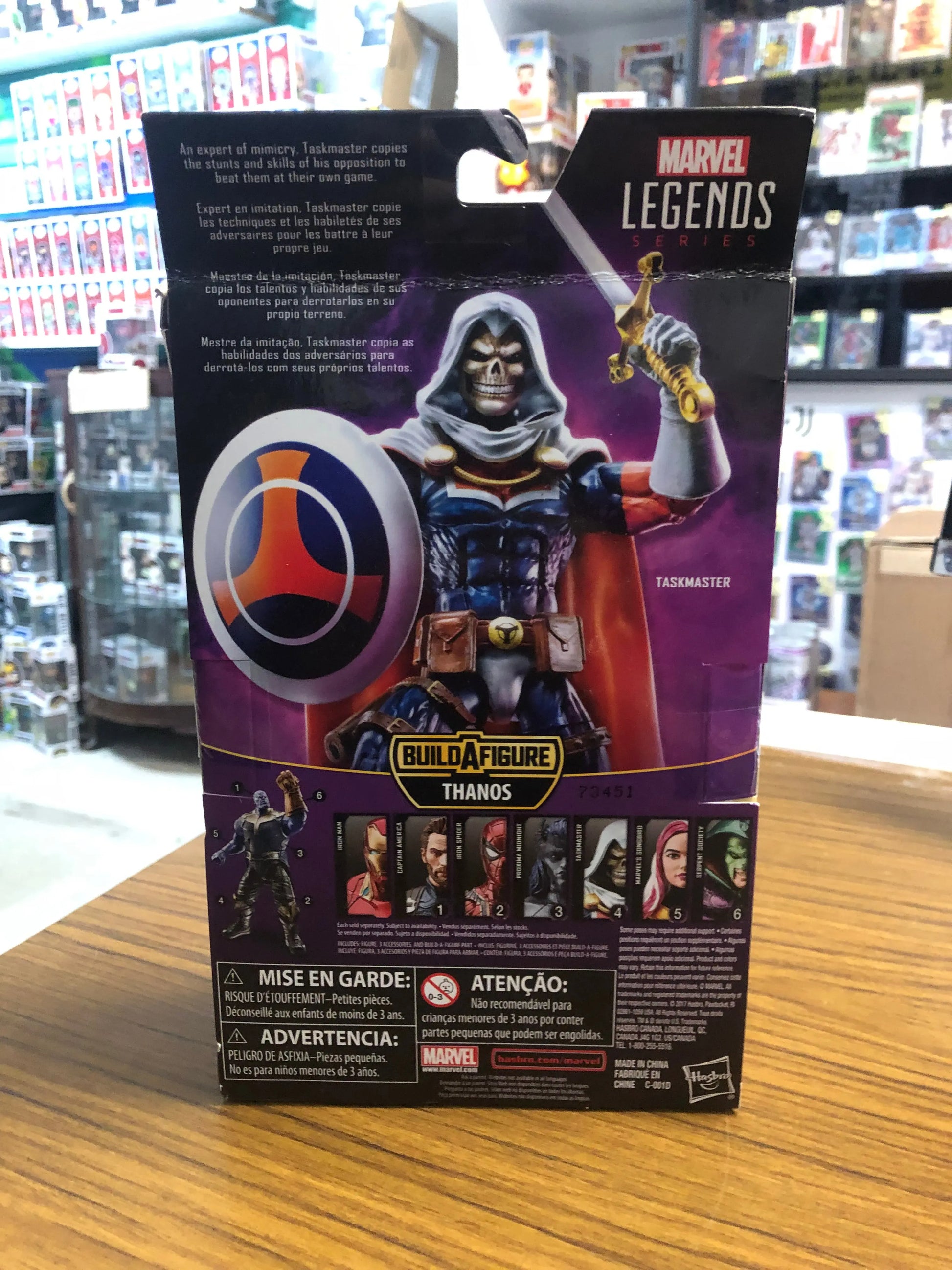 Hasbro Marvel Legends Avengers TASKMASTER 6” Figure Thanos Build-A-Figure BAF FRENLY BRICKS - Open 7 Days