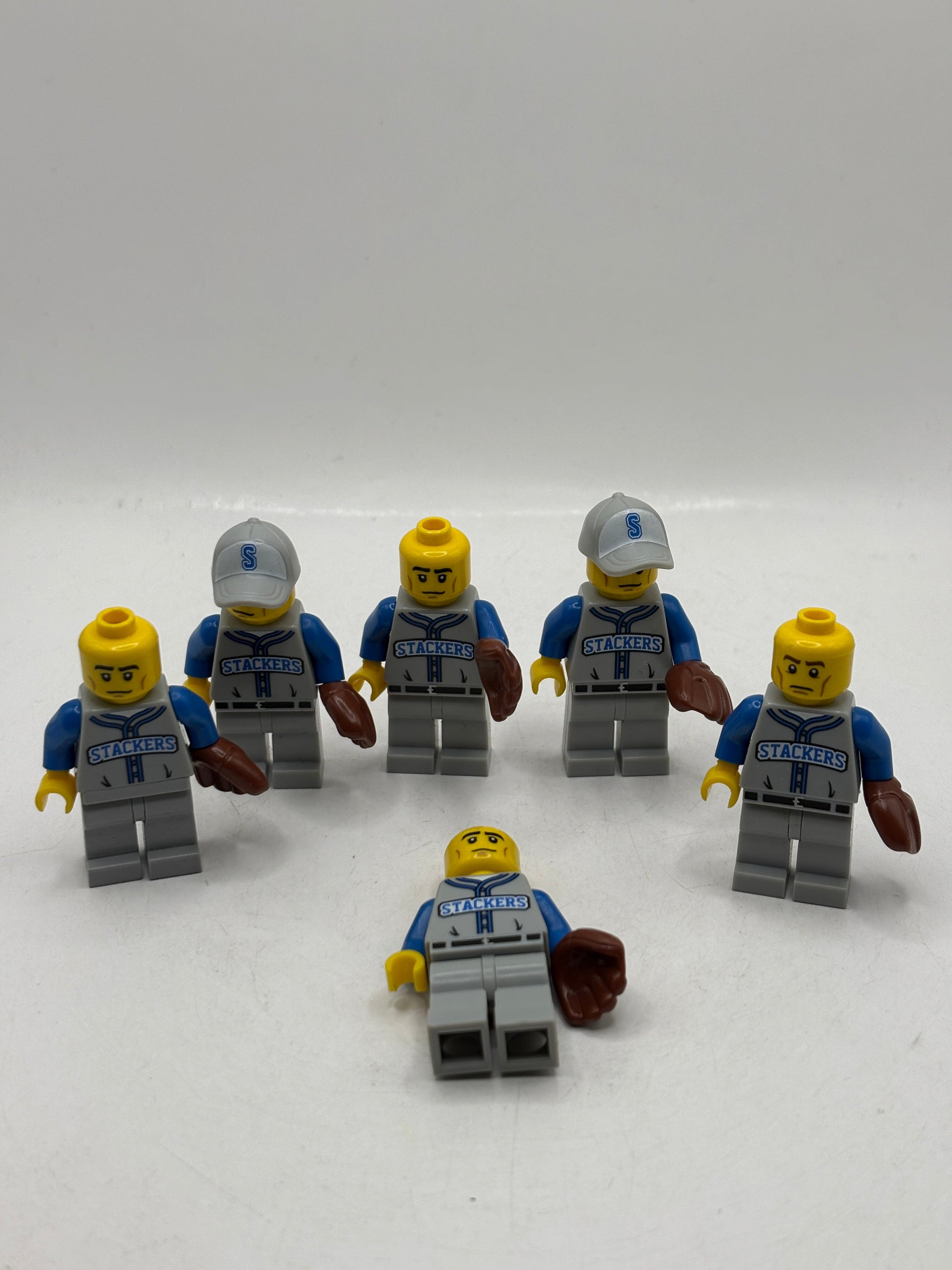Lego Baseball Stackers Minifigures Lot x 6 Incomplete CMF Series 10 FRENLY BRICKS - Open 7 Days