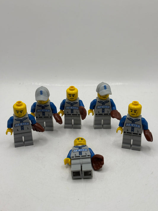 Lego Baseball Stackers Minifigures Lot x 6 Incomplete CMF Series 10 FRENLY BRICKS - Open 7 Days