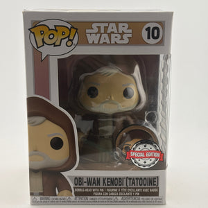 Funko POP! Star Wars #10 Obi-Wan Kenobi (Tatooine) Bobble-Head with Pin FRENLY BRICKS - Open 7 Days