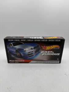 Hot Wheels Premium Fast & Furious Fast Imports 5 Car Set Sealed