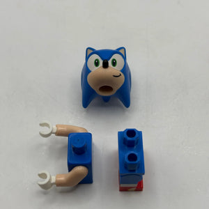 Lego Sonic The Hedgehog - Sonic The Hedgehog SON004 Left Side Grin Minifigure FRENLY BRICKS - Open 7 Days