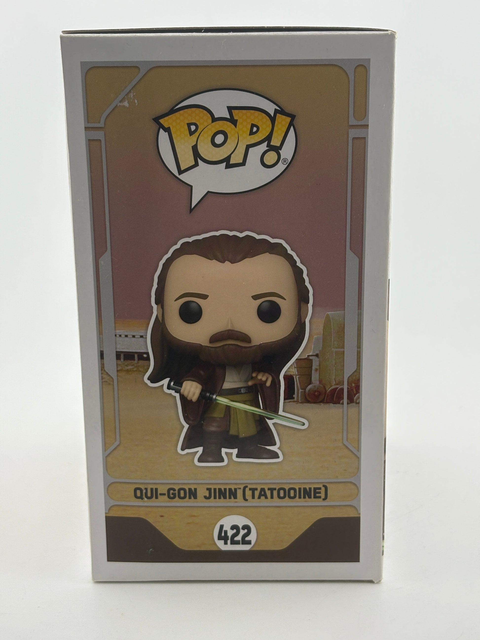 Funko POP! Star Wars #422 Qui-Gon Jinn (Tatooine) Special Edition FRENLY BRICKS - Open 7 Days