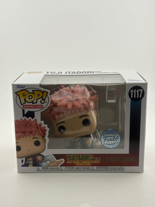 Funko POP! Animation JuJutsu Kaisen #1117 Yuji Itadori with Tsukamoto Doll SE FRENLY BRICKS - Open 7 Days