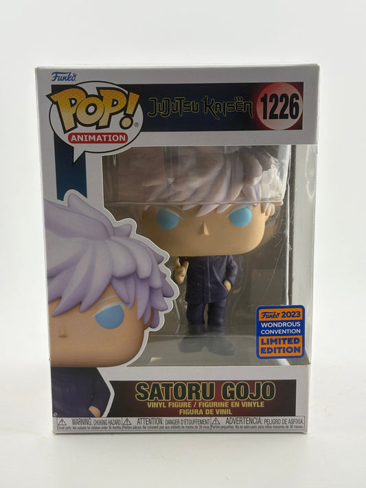 Funko POP! Animation Jujutsu Kaisen #1226 Satoru Gojo 2023 Wondrous Convention FRENLY BRICKS - Open 7 Days
